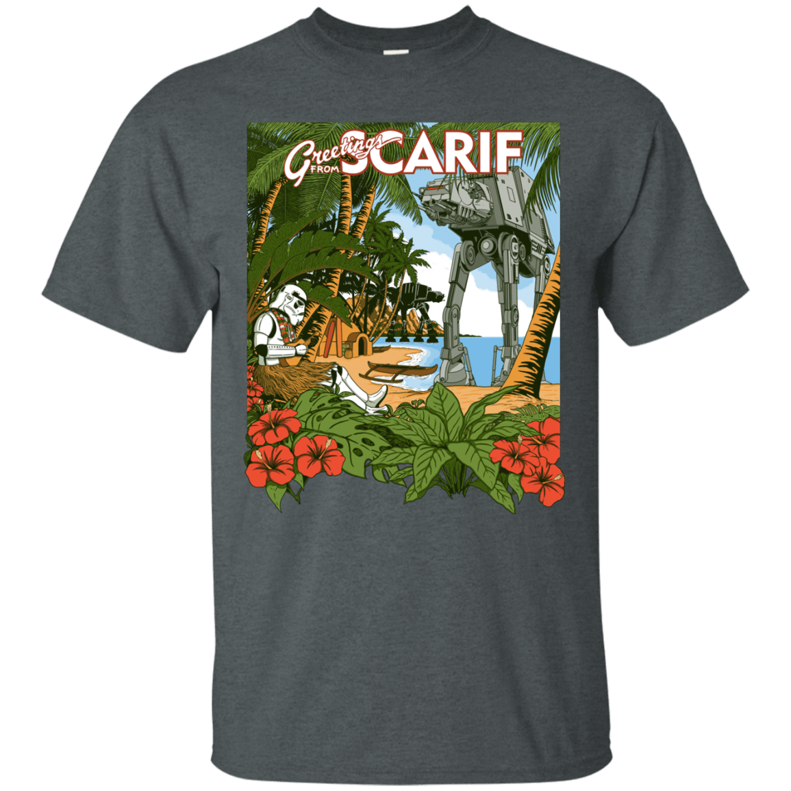 T-Shirts Dark Heather / S Greetings from Scarif T-Shirt