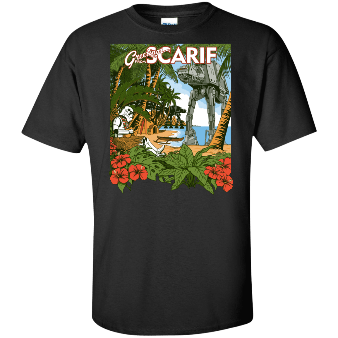 T-Shirts Black / XLT Greetings from Scarif Tall T-Shirt