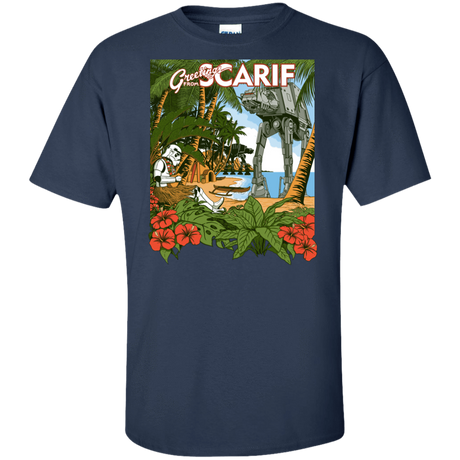 T-Shirts Navy / XLT Greetings from Scarif Tall T-Shirt