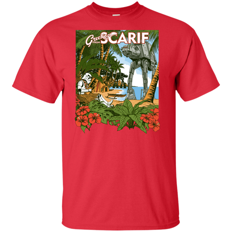 T-Shirts Red / XLT Greetings from Scarif Tall T-Shirt