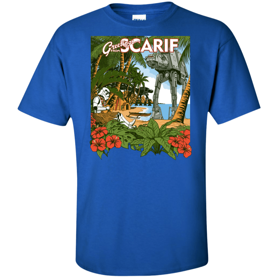 T-Shirts Royal / XLT Greetings from Scarif Tall T-Shirt