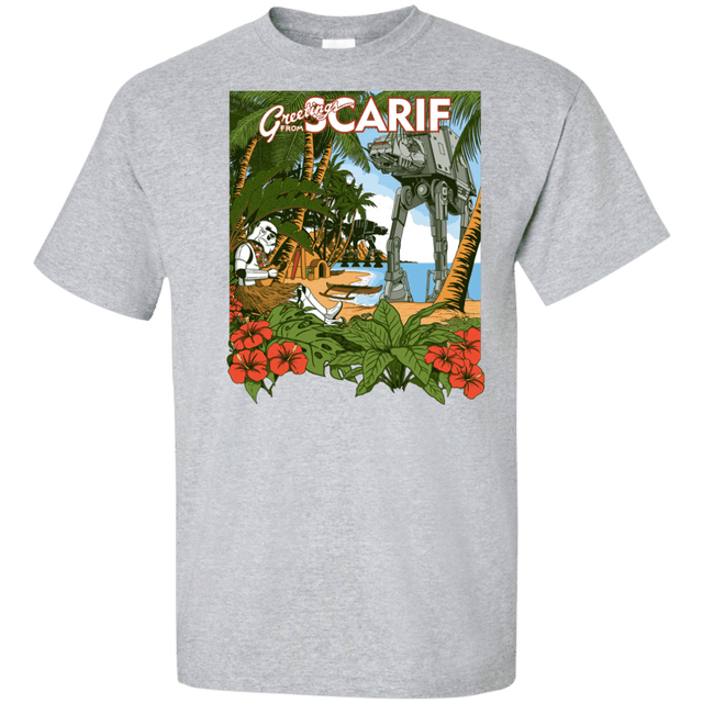 T-Shirts Sport Grey / XLT Greetings from Scarif Tall T-Shirt