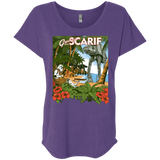 T-Shirts Purple Rush / X-Small Greetings from Scarif Triblend Dolman Sleeve