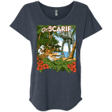 T-Shirts Vintage Navy / X-Small Greetings from Scarif Triblend Dolman Sleeve