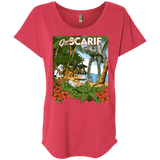 T-Shirts Vintage Red / X-Small Greetings from Scarif Triblend Dolman Sleeve