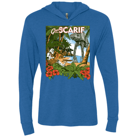 T-Shirts Vintage Royal / X-Small Greetings from Scarif Triblend Long Sleeve Hoodie Tee