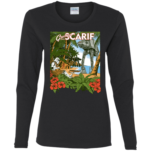 T-Shirts Black / S Greetings from Scarif Women's Long Sleeve T-Shirt