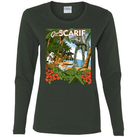 T-Shirts Forest / S Greetings from Scarif Women's Long Sleeve T-Shirt