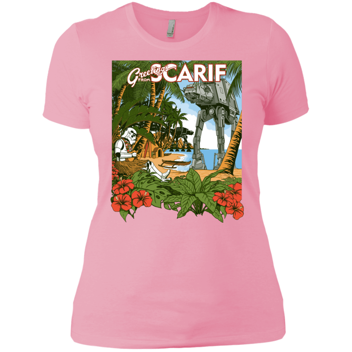 T-Shirts Light Pink / X-Small Greetings from Scarif Women's Premium T-Shirt