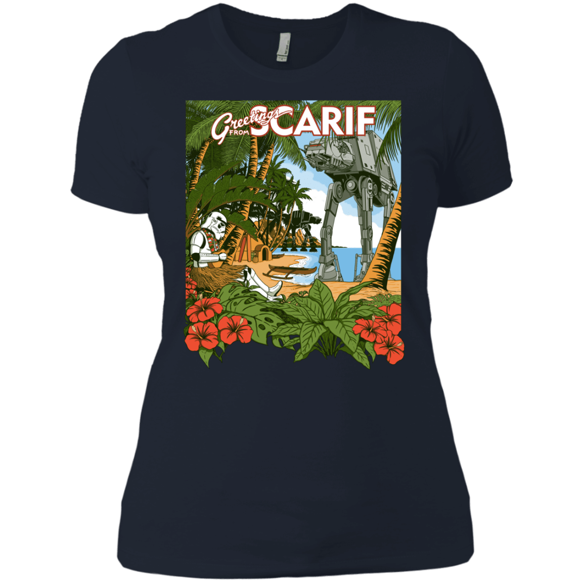 T-Shirts Midnight Navy / X-Small Greetings from Scarif Women's Premium T-Shirt