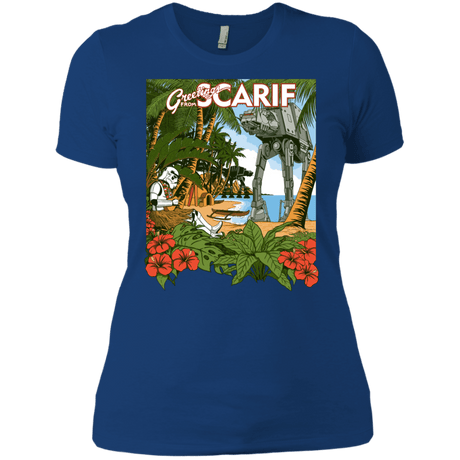 T-Shirts Royal / X-Small Greetings from Scarif Women's Premium T-Shirt