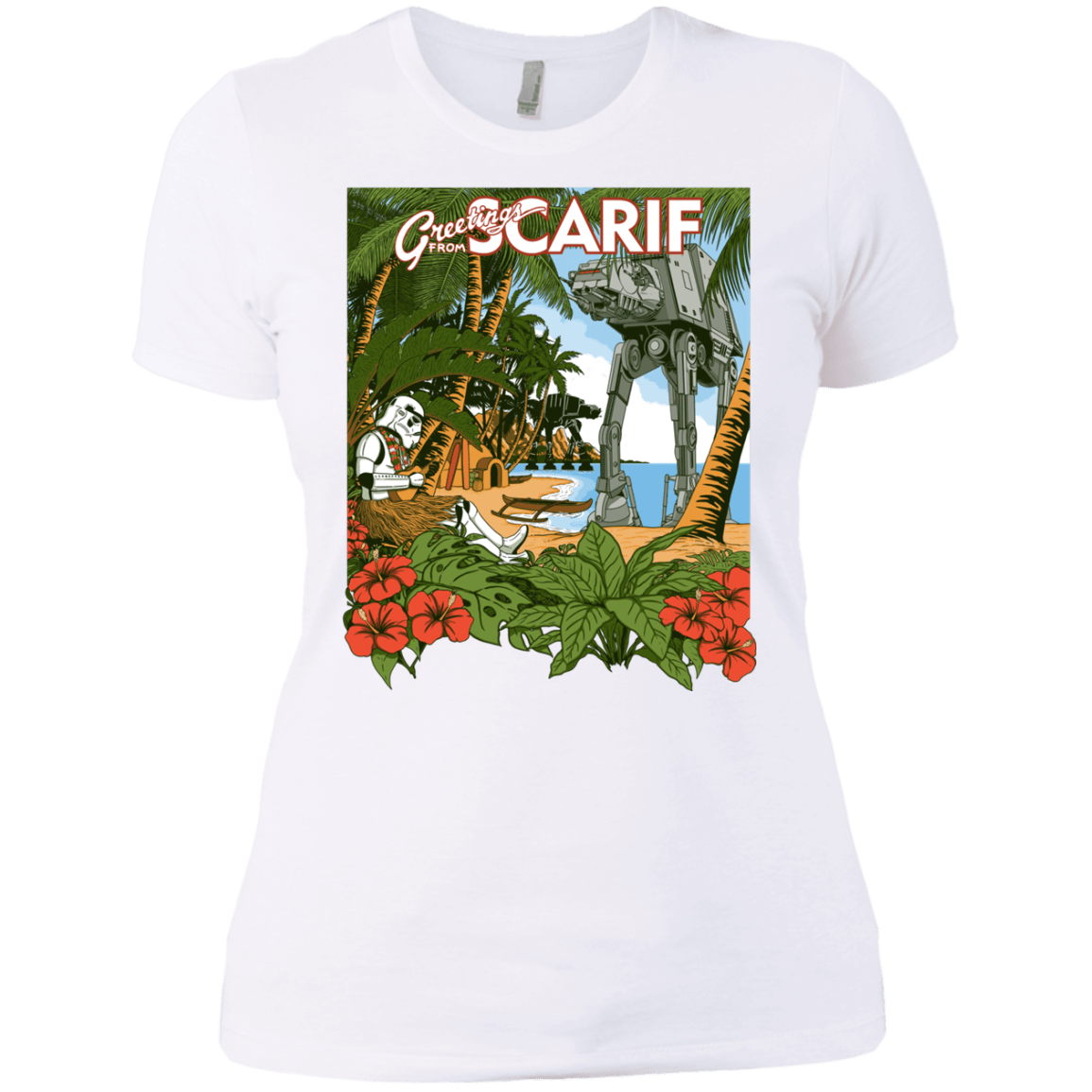 T-Shirts White / X-Small Greetings from Scarif Women's Premium T-Shirt