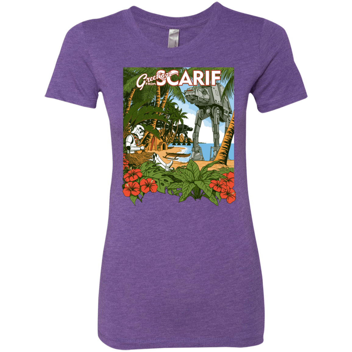 T-Shirts Purple Rush / S Greetings from Scarif Women's Triblend T-Shirt
