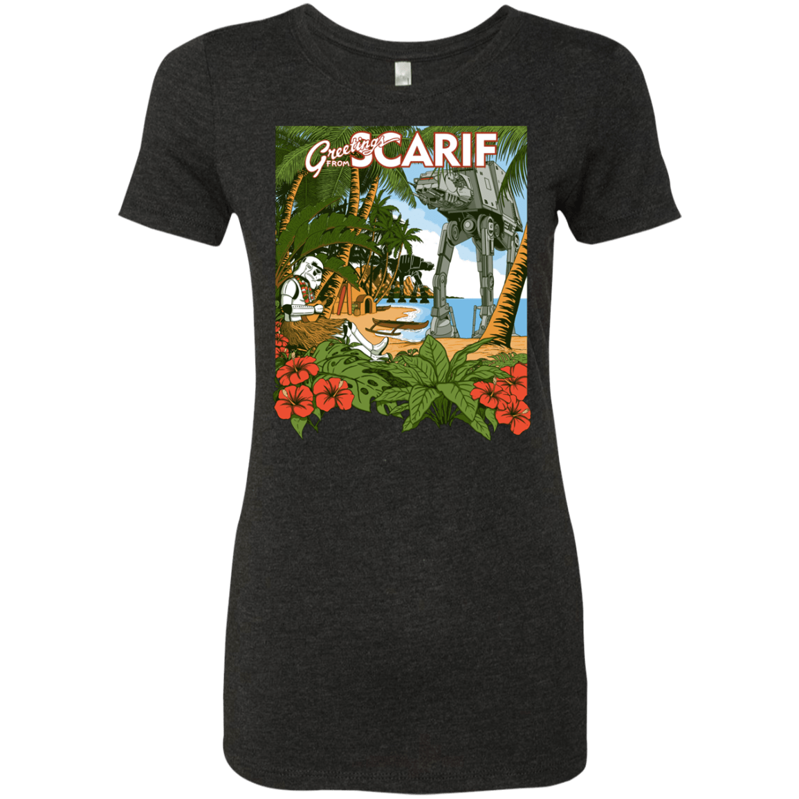 T-Shirts Vintage Black / S Greetings from Scarif Women's Triblend T-Shirt