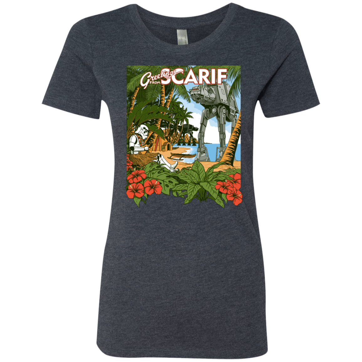 T-Shirts Vintage Navy / S Greetings from Scarif Women's Triblend T-Shirt
