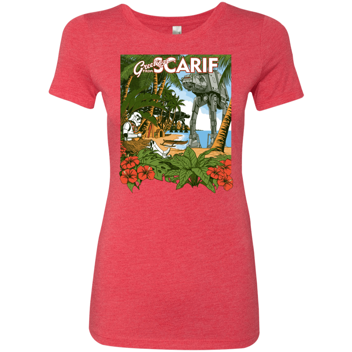 T-Shirts Vintage Red / S Greetings from Scarif Women's Triblend T-Shirt