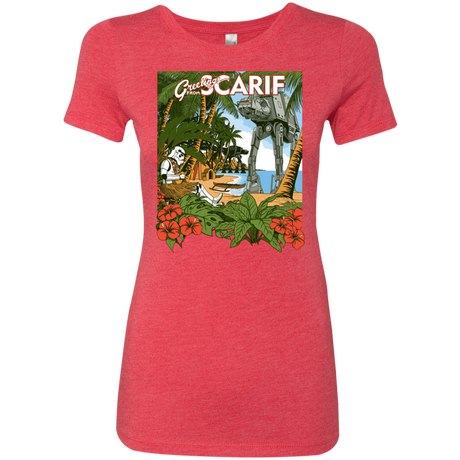 T-Shirts Vintage Red / S Greetings from Scarif Women's Triblend T-Shirt