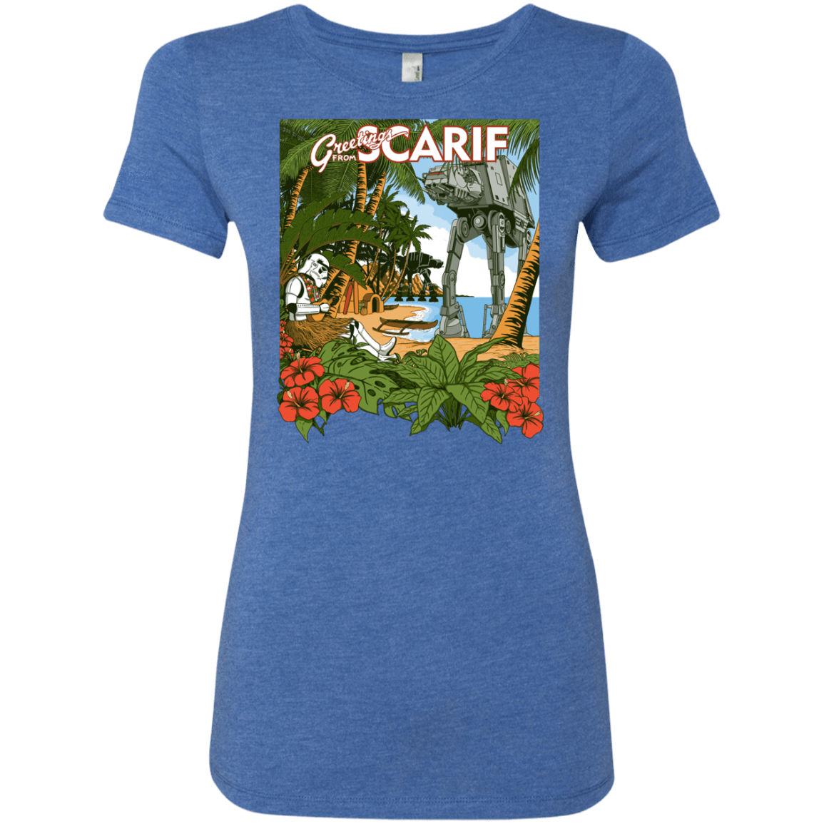 T-Shirts Vintage Royal / S Greetings from Scarif Women's Triblend T-Shirt