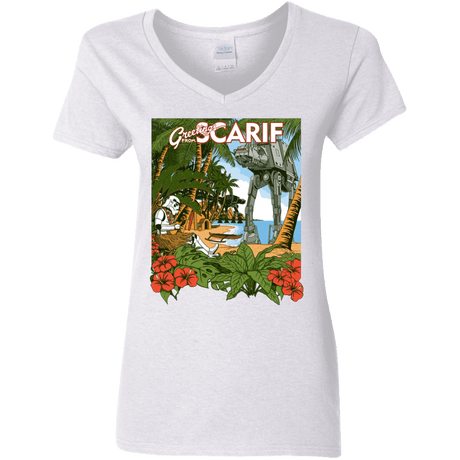 T-Shirts White / S Greetings from Scarif Women's V-Neck T-Shirt