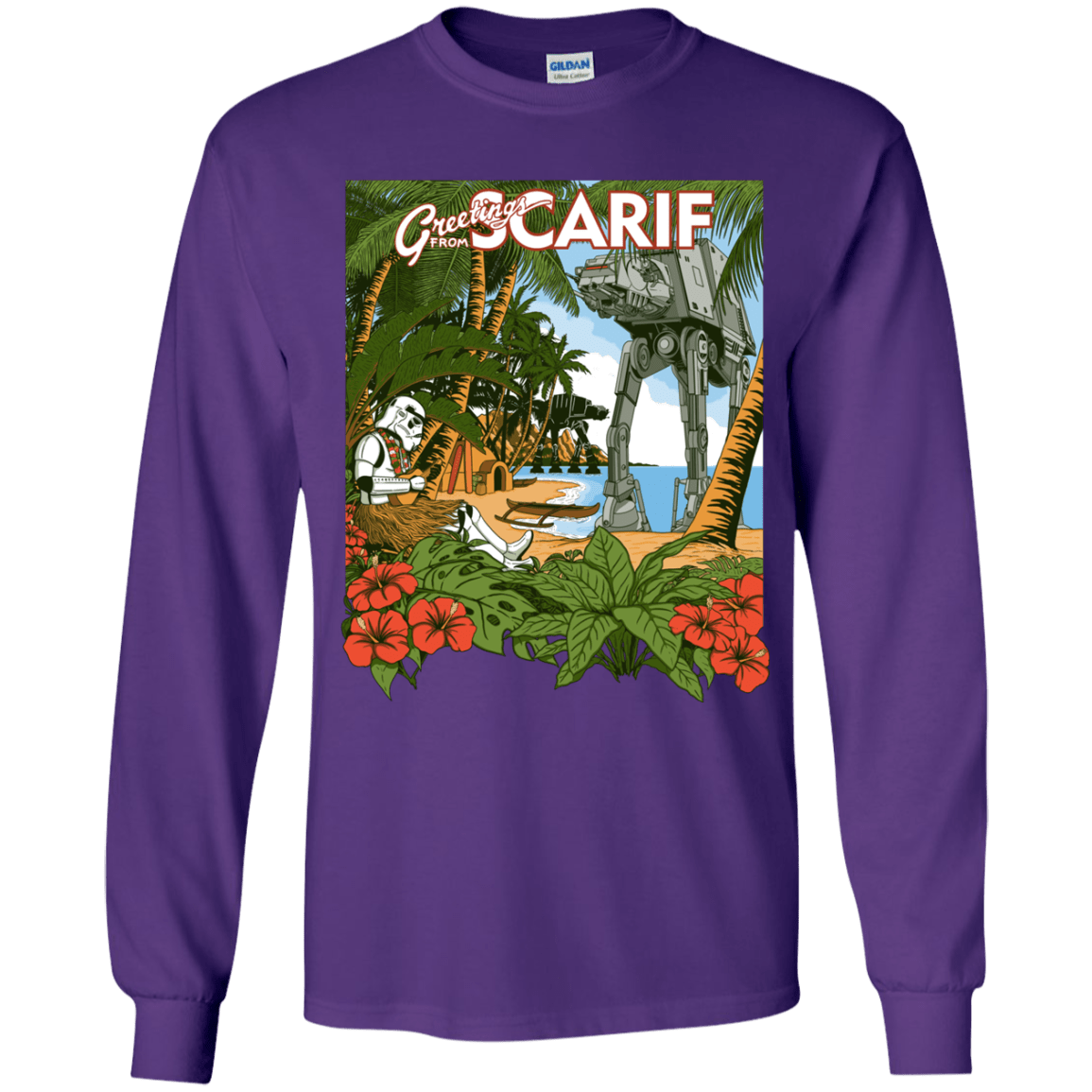 T-Shirts Purple / YS Greetings from Scarif Youth Long Sleeve T-Shirt