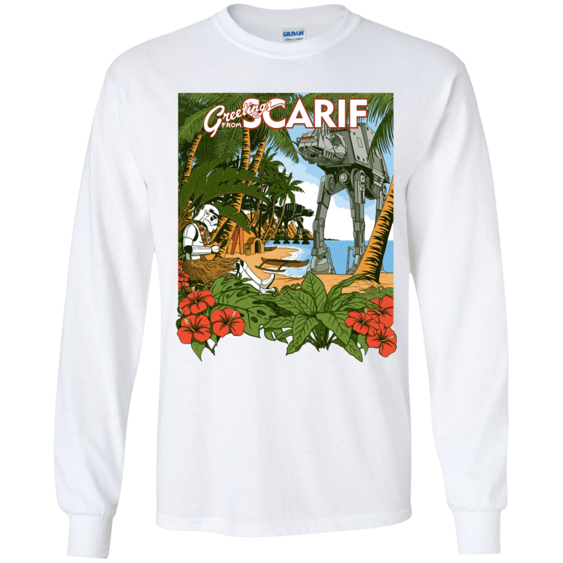 T-Shirts White / YS Greetings from Scarif Youth Long Sleeve T-Shirt