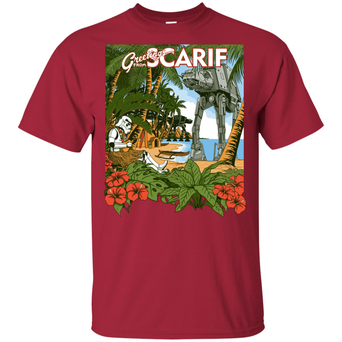 T-Shirts Cardinal / YXS Greetings from Scarif Youth T-Shirt