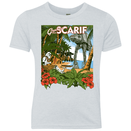T-Shirts Heather White / YXS Greetings from Scarif Youth Triblend T-Shirt