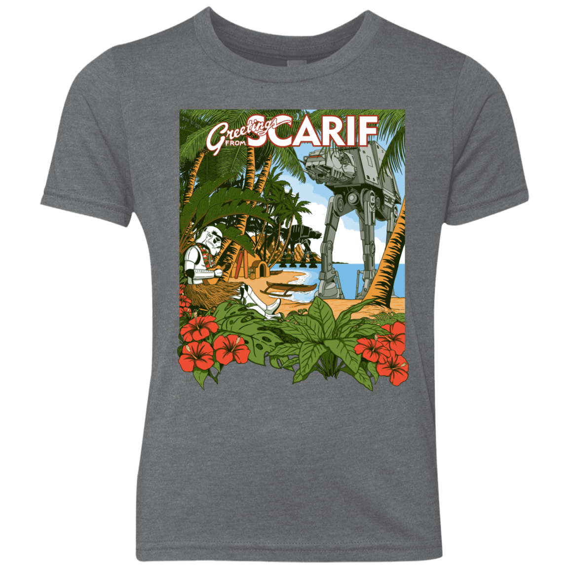 T-Shirts Premium Heather / YXS Greetings from Scarif Youth Triblend T-Shirt