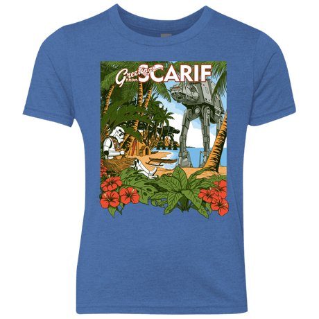 T-Shirts Vintage Royal / YXS Greetings from Scarif Youth Triblend T-Shirt