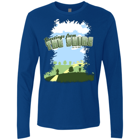 T-Shirts Royal / Small Greetings From Shire Men's Premium Long Sleeve