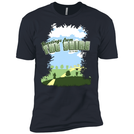 T-Shirts Indigo / X-Small Greetings From Shire Men's Premium T-Shirt