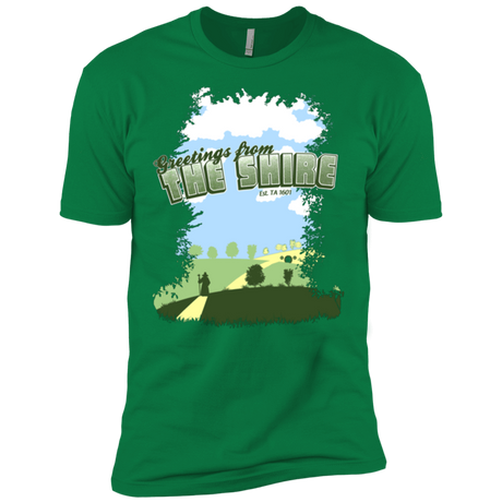 T-Shirts Kelly Green / X-Small Greetings From Shire Men's Premium T-Shirt