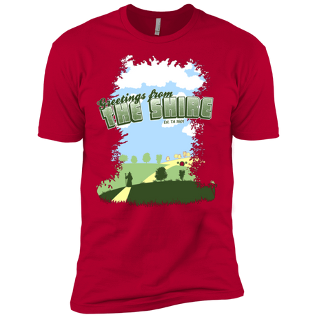 T-Shirts Red / X-Small Greetings From Shire Men's Premium T-Shirt