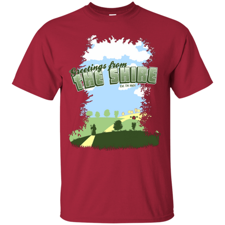 T-Shirts Cardinal / Small Greetings From Shire T-Shirt