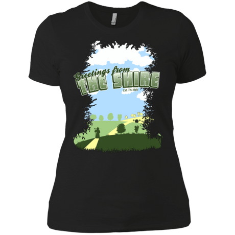T-Shirts Black / X-Small Greetings From Shire Women's Premium T-Shirt