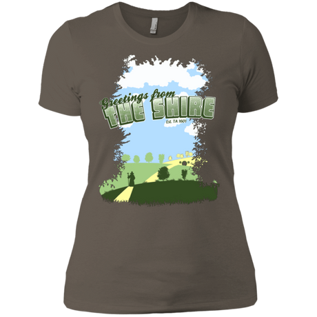 T-Shirts Warm Grey / X-Small Greetings From Shire Women's Premium T-Shirt