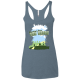 T-Shirts Indigo / X-Small Greetings From Shire Women's Triblend Racerback Tank