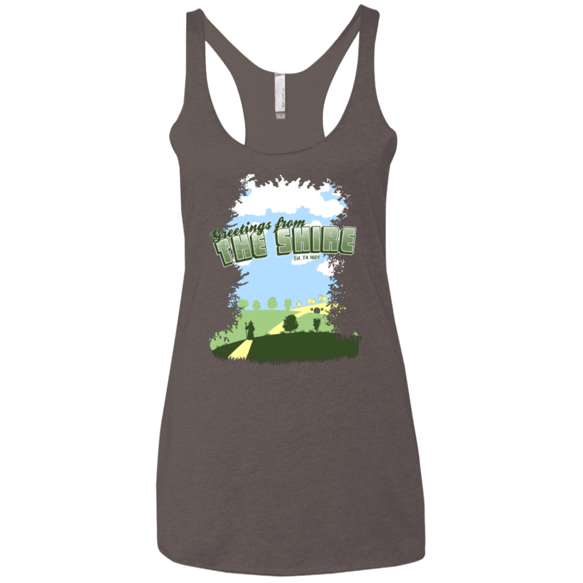 T-Shirts Macchiato / X-Small Greetings From Shire Women's Triblend Racerback Tank