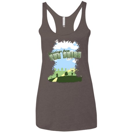 T-Shirts Macchiato / X-Small Greetings From Shire Women's Triblend Racerback Tank