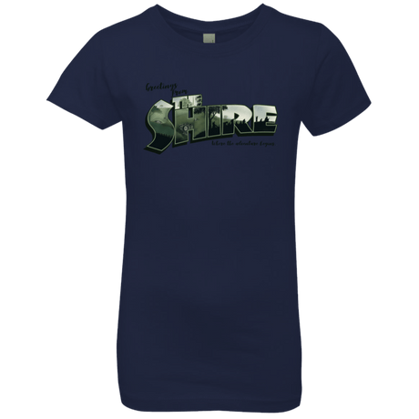T-Shirts Midnight Navy / YXS Greetings from the Shire Girls Premium T-Shirt