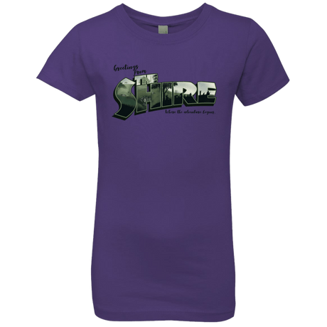 T-Shirts Purple Rush / YXS Greetings from the Shire Girls Premium T-Shirt