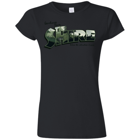 T-Shirts Black / S Greetings from the Shire Junior Slimmer-Fit T-Shirt