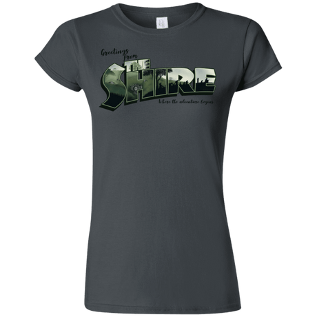 T-Shirts Charcoal / S Greetings from the Shire Junior Slimmer-Fit T-Shirt