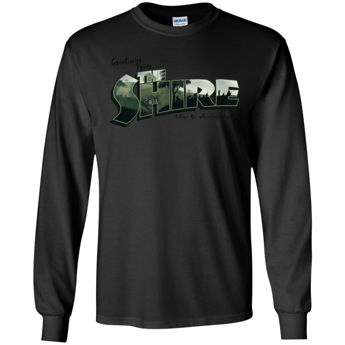 T-Shirts Black / S Greetings from the Shire Men's Long Sleeve T-Shirt