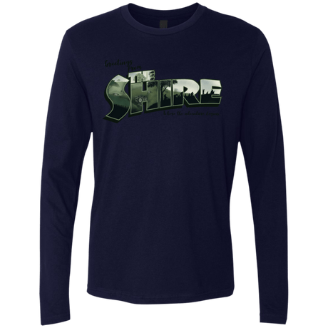T-Shirts Midnight Navy / S Greetings from the Shire Men's Premium Long Sleeve