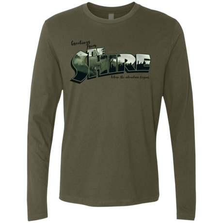 T-Shirts Military Green / S Greetings from the Shire Men's Premium Long Sleeve