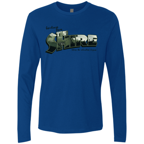 T-Shirts Royal / S Greetings from the Shire Men's Premium Long Sleeve
