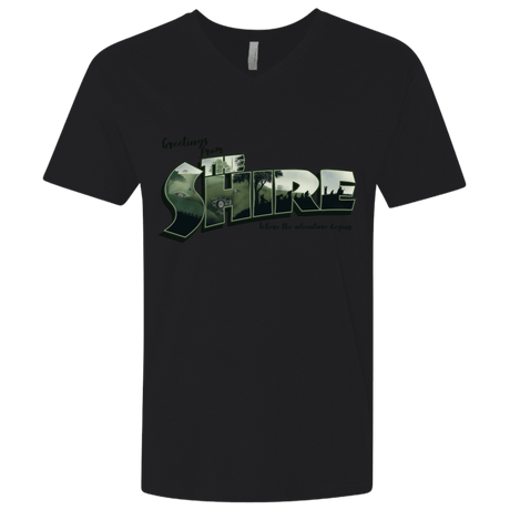 T-Shirts Black / X-Small Greetings from the Shire Men's Premium V-Neck