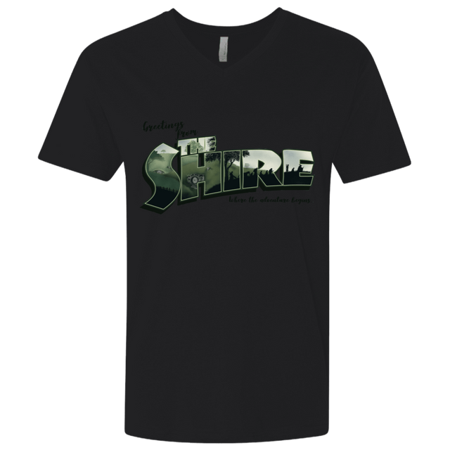 T-Shirts Black / X-Small Greetings from the Shire Men's Premium V-Neck