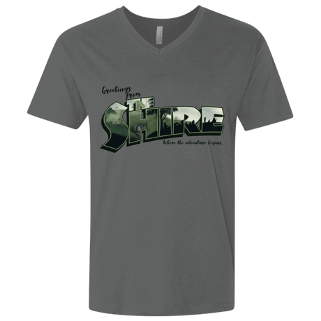 T-Shirts Heavy Metal / X-Small Greetings from the Shire Men's Premium V-Neck